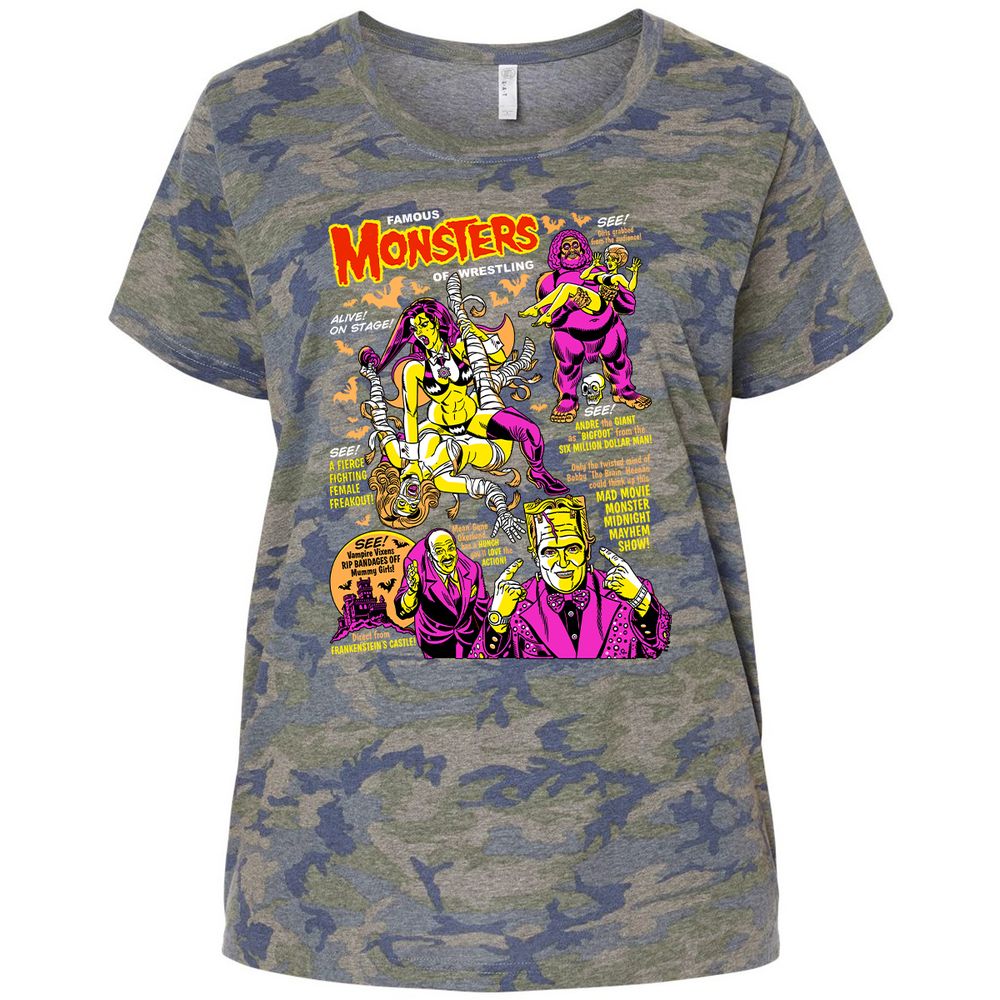 Ladies Curvy Jersey - ULB7TH63 - Vintage Camo - 5