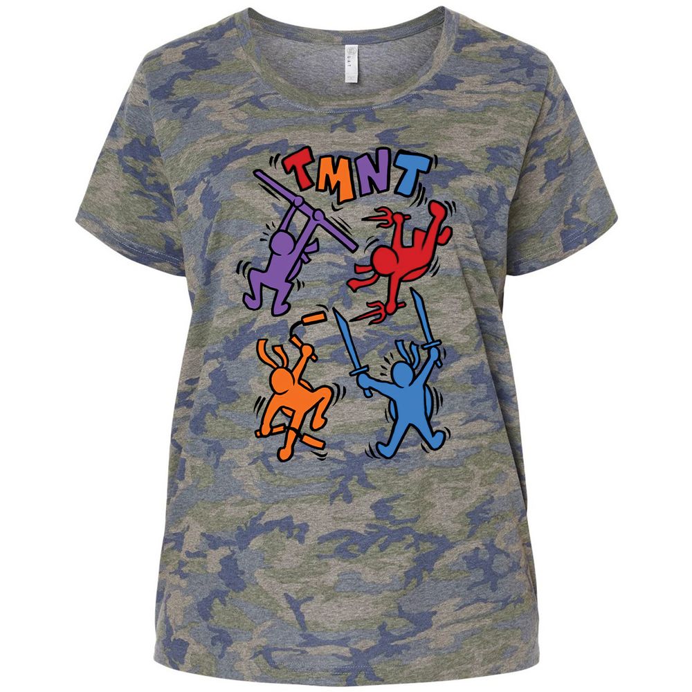 Ladies Curvy Jersey - KJFLC6R8 - Vintage Camo - 5