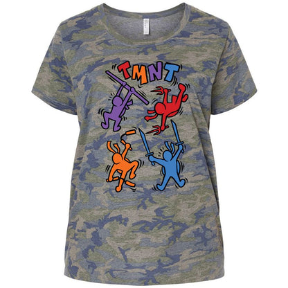 Ladies Curvy Jersey - KJFLC6R8 - Vintage Camo - 5