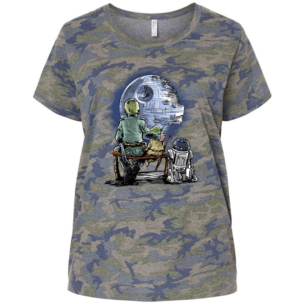 Ladies Curvy Jersey - 32UDQ7VE - Vintage Camo - 5