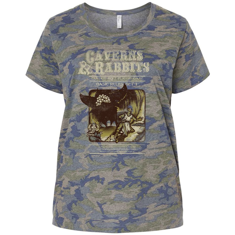 Ladies Curvy Jersey - 8Z2YB7CW - Vintage Camo - 5