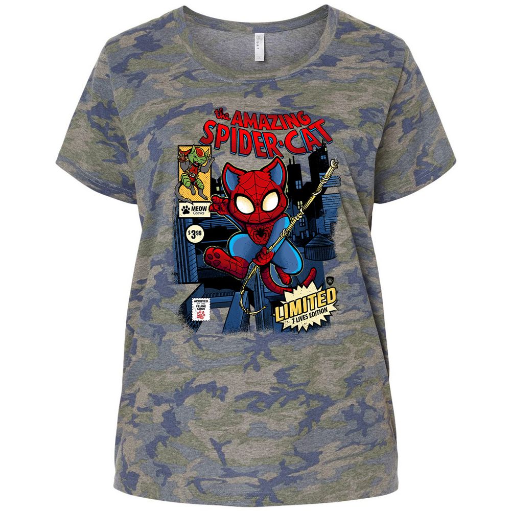 Ladies Curvy Jersey - VKNUNAUN - Vintage Camo - 5