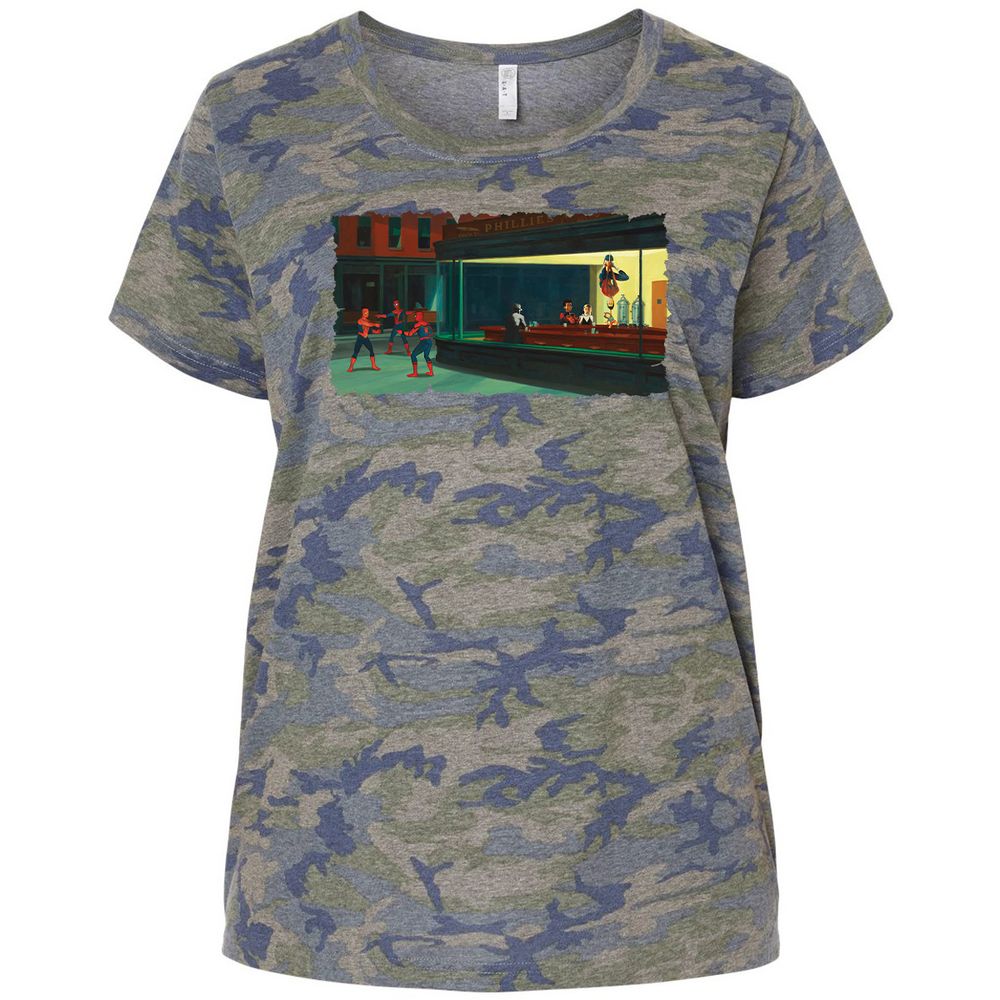 Ladies Curvy Jersey - 5BPJ7P4J - Vintage Camo - 5
