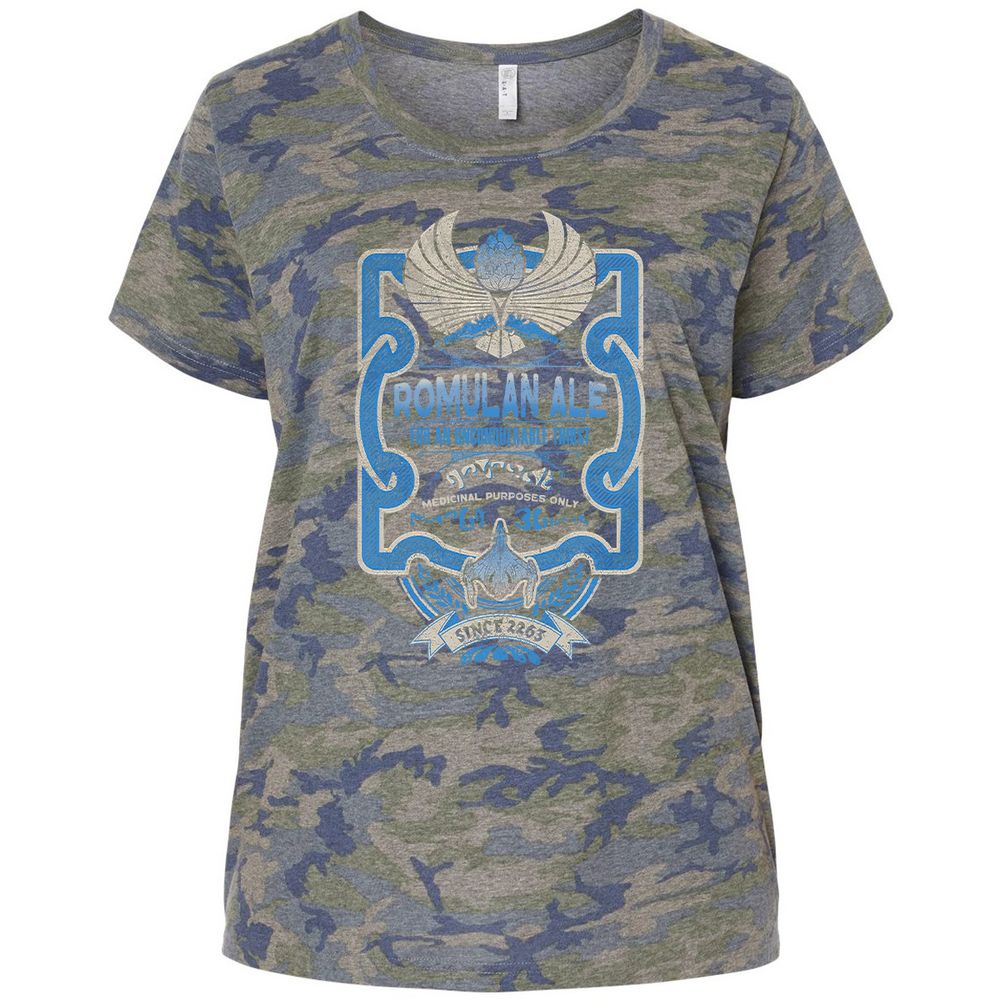 Ladies Curvy Jersey - WFXLCBJY - Vintage Camo - 5