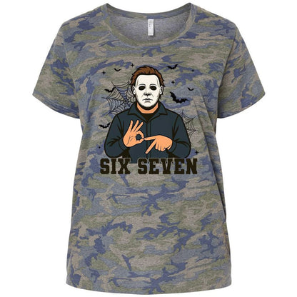 Ladies Curvy Jersey - E5P8YKAY - Vintage Camo - 5