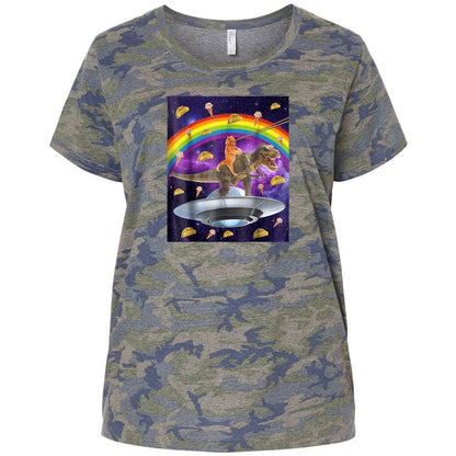 Ladies Curvy Jersey - 2XQ8QDRK - Vintage Camo - 5