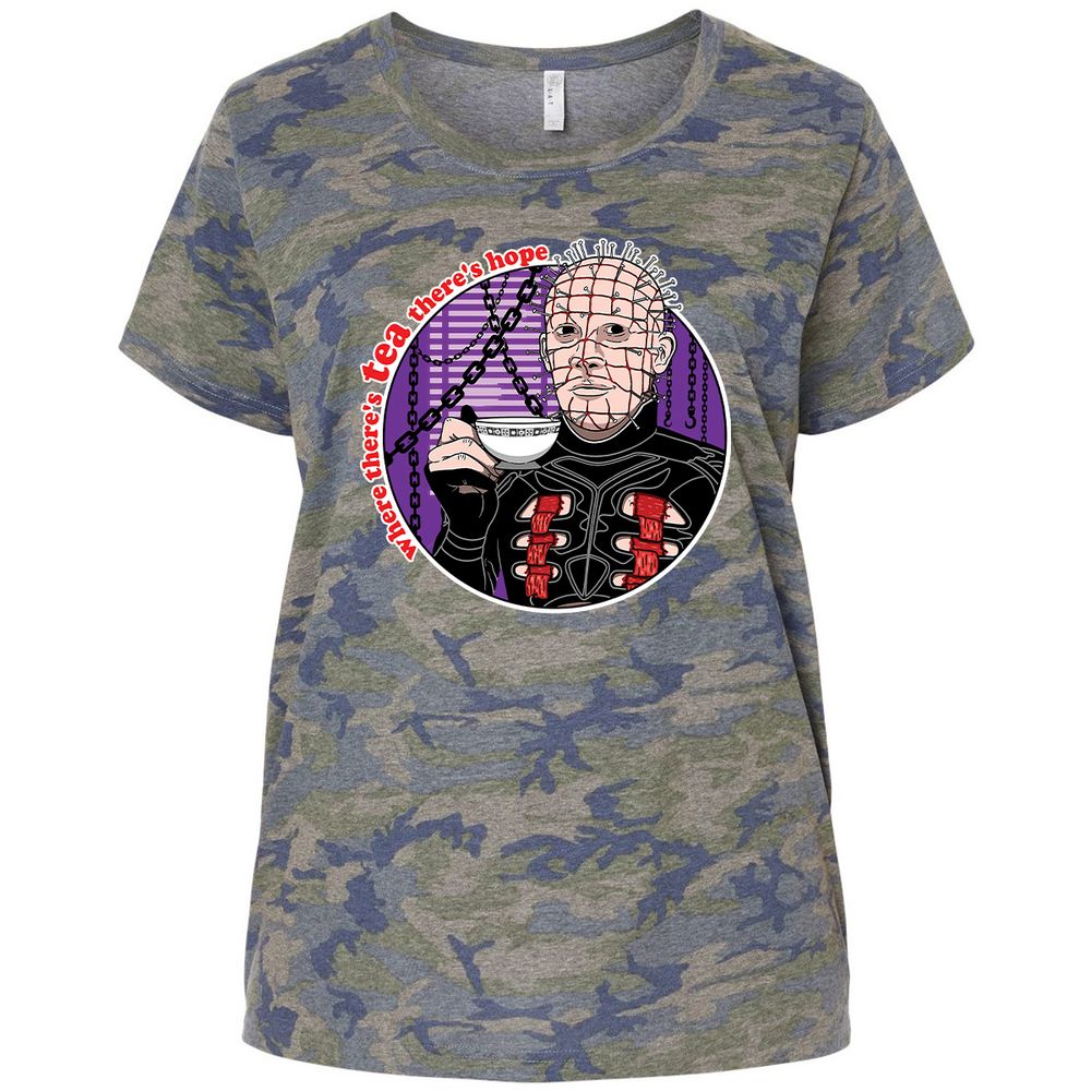 Ladies Curvy Jersey - QZU27KL6 - Vintage Camo - 5