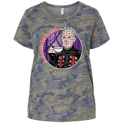 Ladies Curvy Jersey - QZU27KL6 - Vintage Camo - 5