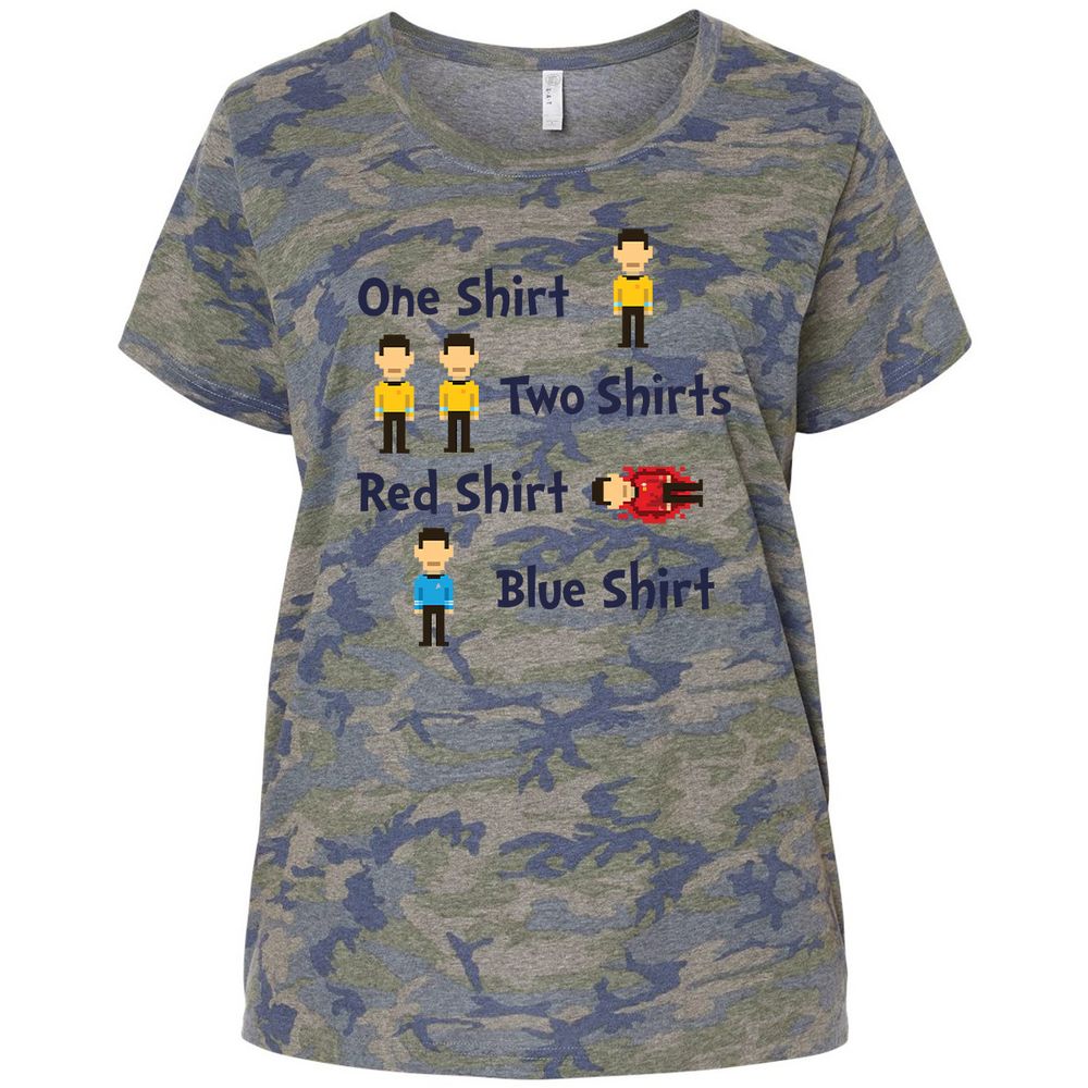 Red Shirt, Blue Shirt - Vintage Camo - 5