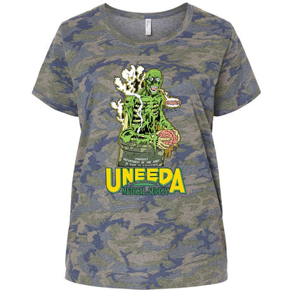 Ladies Curvy Jersey - QUF2J16R - Vintage Camo - 5