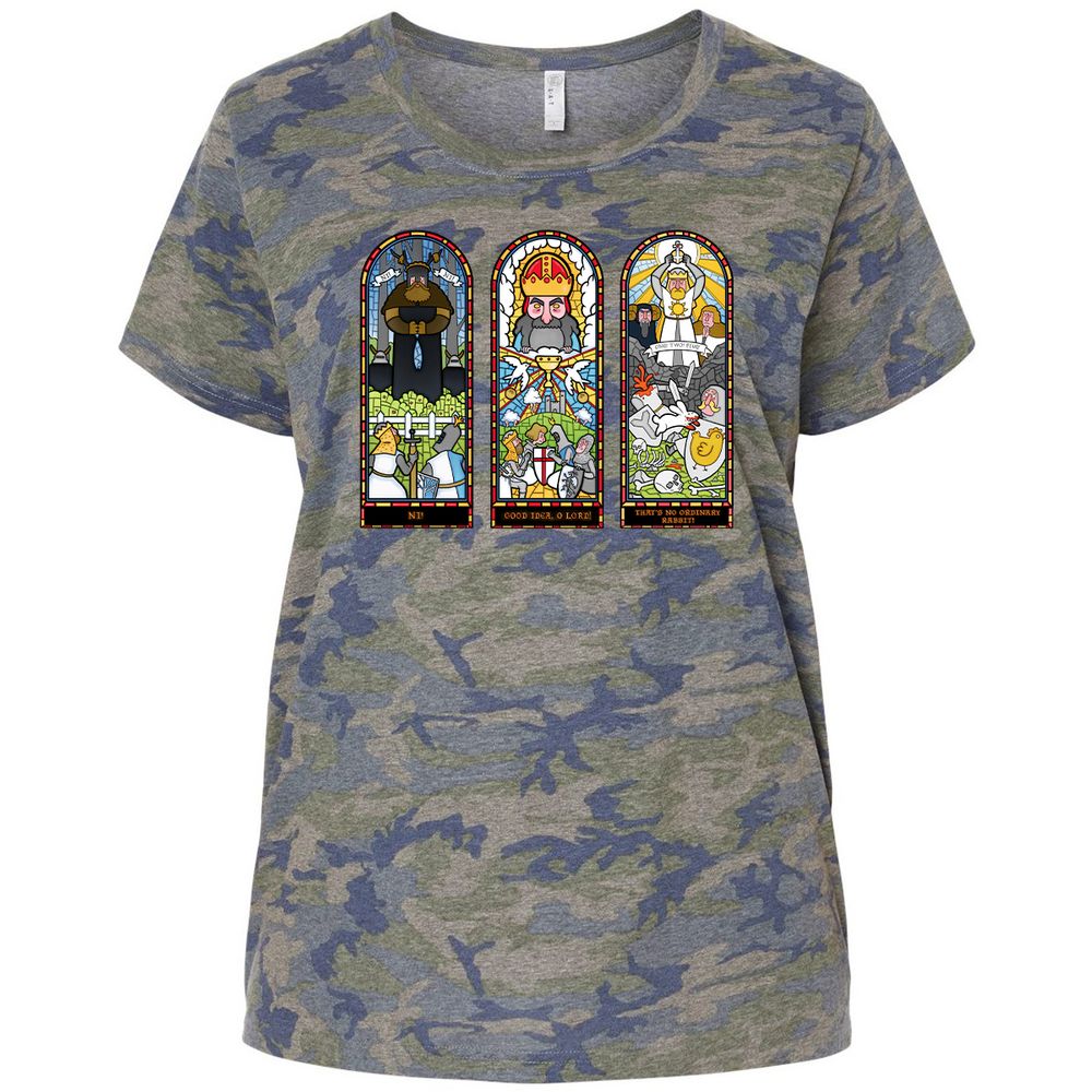 Ladies Curvy Jersey - ETBQ64FU - Vintage Camo - 5