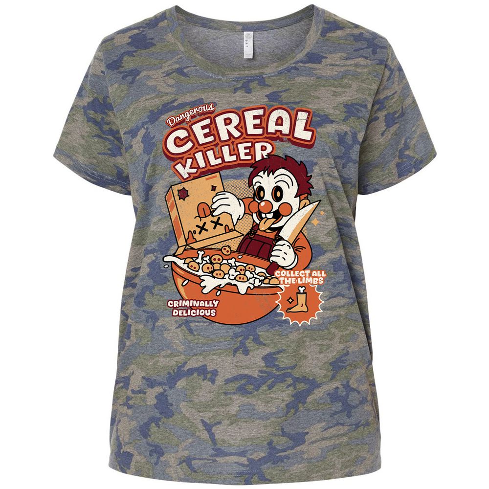 Ladies Curvy Jersey - 1V7FS5U6 - Vintage Camo - 5