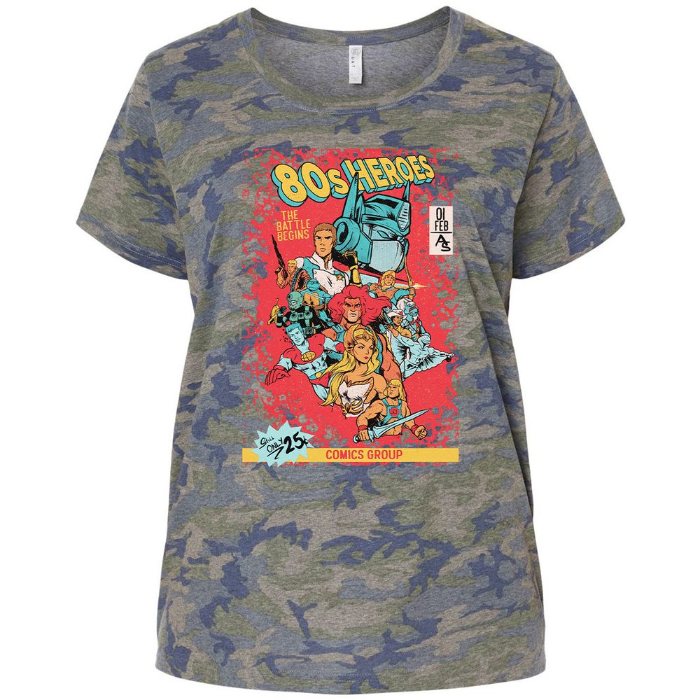 Ladies Curvy Jersey - NDVWPM2D - Vintage Camo - 5