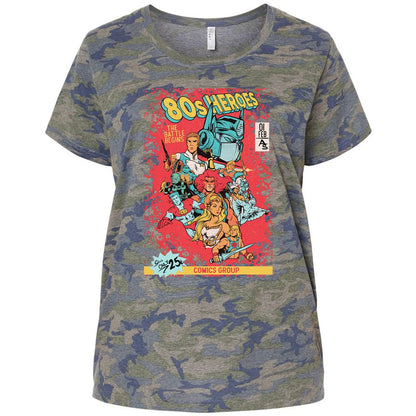 Ladies Curvy Jersey - NDVWPM2D - Vintage Camo - 5