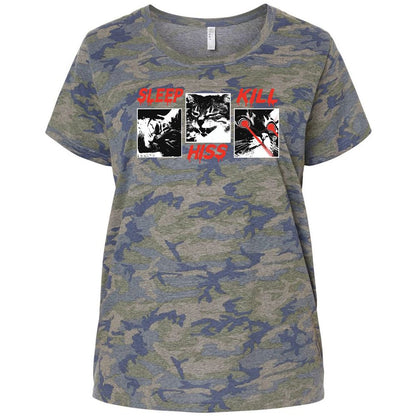 Ladies Curvy Jersey - ND9H7HSJ - Vintage Camo - 5