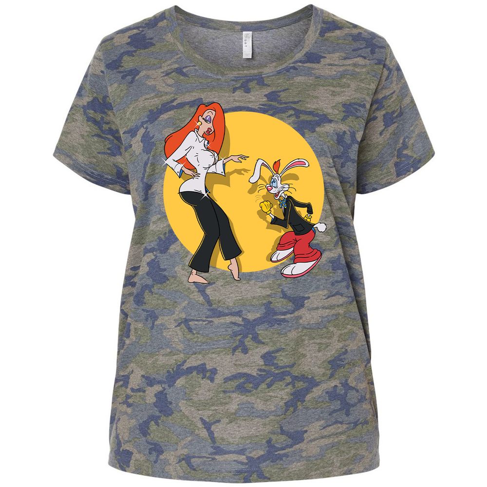 Ladies Curvy Jersey - WRUDJRZ3 - Vintage Camo - 5