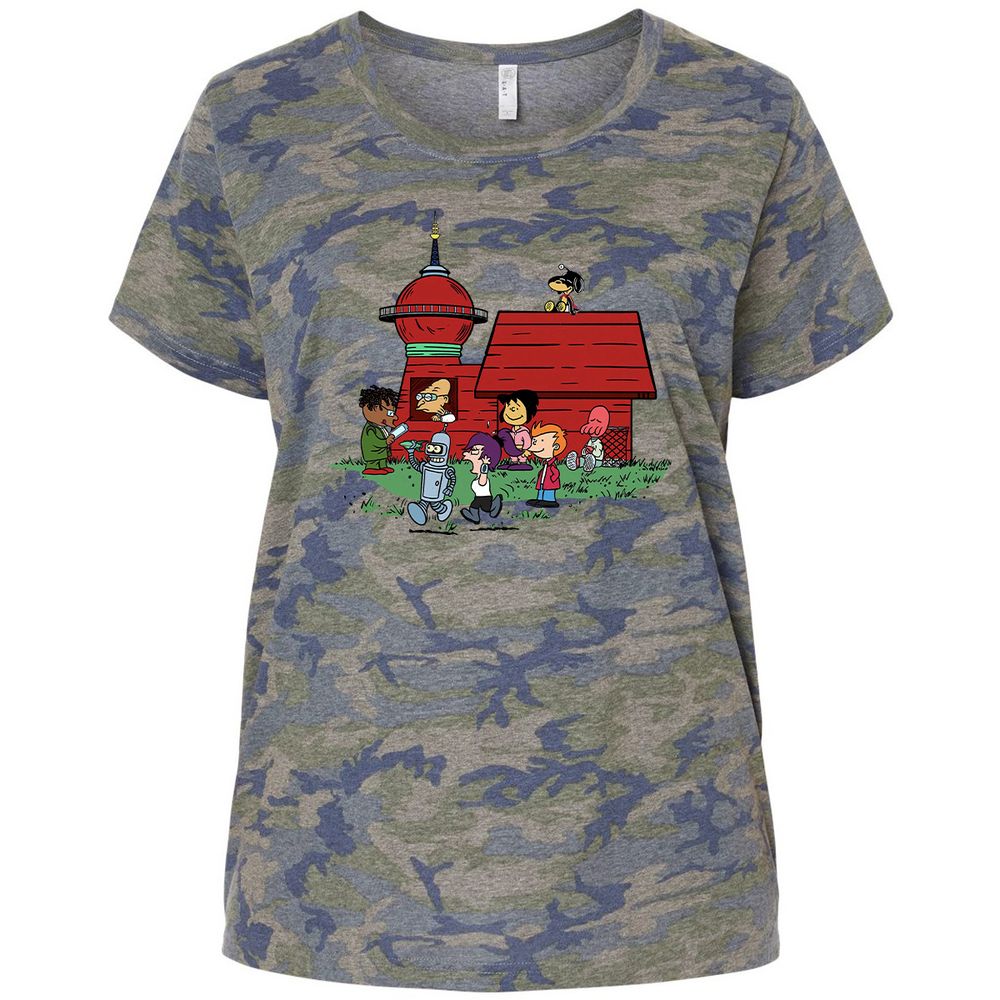 Ladies Curvy Jersey - VFUP49KJ - Vintage Camo - 5