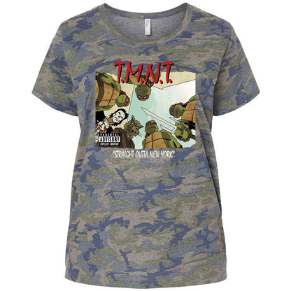 Ladies Curvy Jersey - AMYE89J6 - Vintage Camo - 5