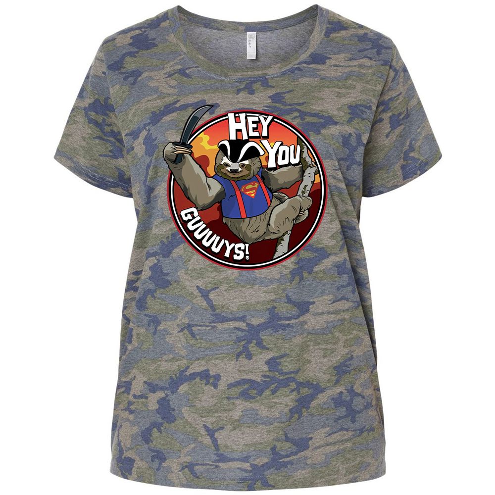 Ladies Curvy Jersey - W2PH9R5E - Vintage Camo - 5