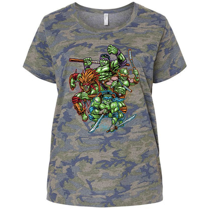 Ladies Curvy Jersey - PBKL14SK - Vintage Camo - 5