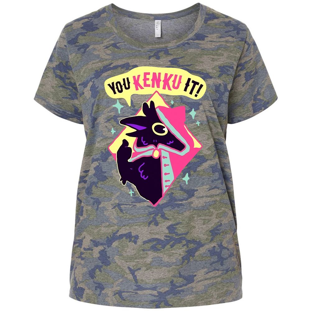 Ladies Curvy Jersey - CDLFPDVL - Vintage Camo - 5