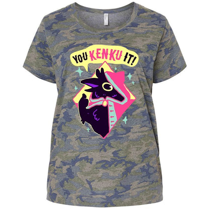 Ladies Curvy Jersey - CDLFPDVL - Vintage Camo - 5