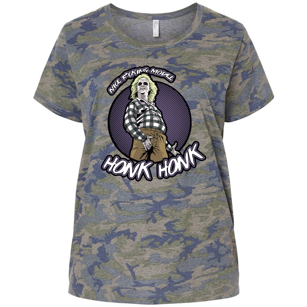 Ladies Curvy Jersey - SUHJYV7F - Vintage Camo - 5