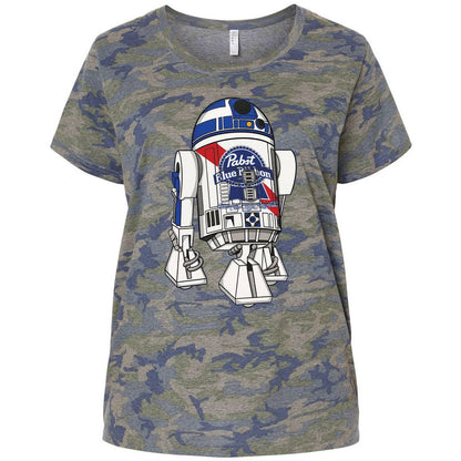 Ladies Curvy Jersey - YB9X2YRD - Vintage Camo - 5