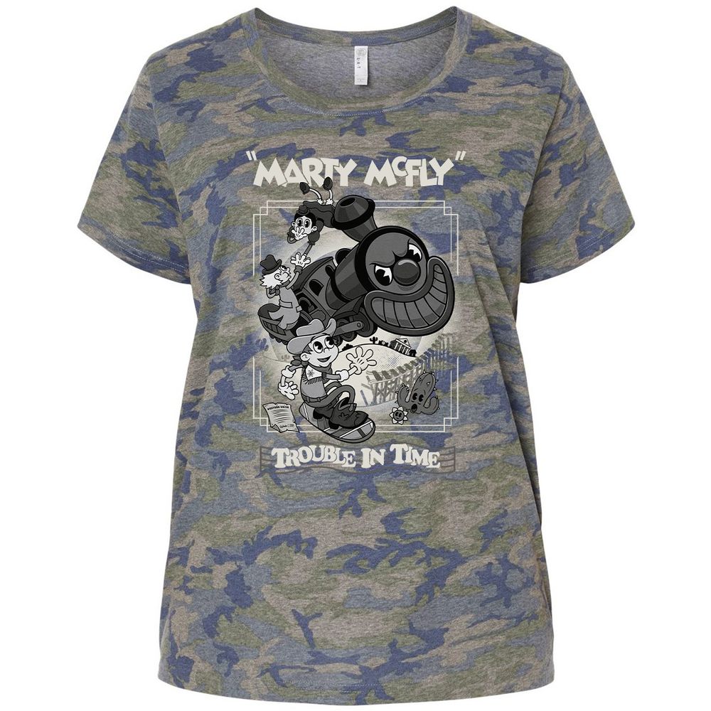 Ladies Curvy Jersey - R14TQYJN - Vintage Camo - 5