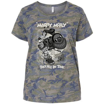 Ladies Curvy Jersey - R14TQYJN - Vintage Camo - 5