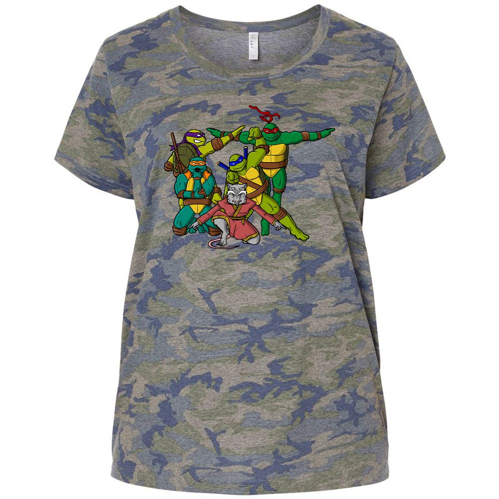 Ladies Curvy Jersey - BF4CA9UH - Vintage Camo - 5