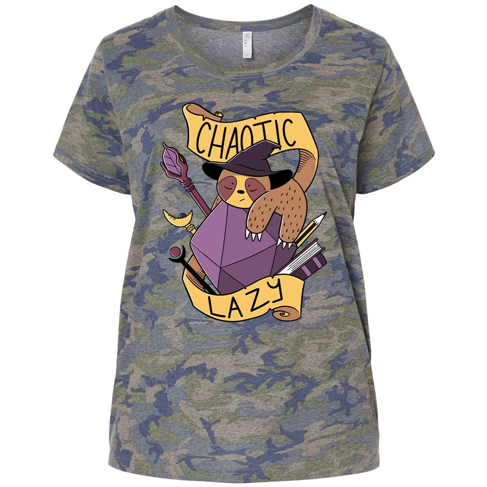 Ladies Curvy Jersey - LQDZCJ7W - Vintage Camo - 5
