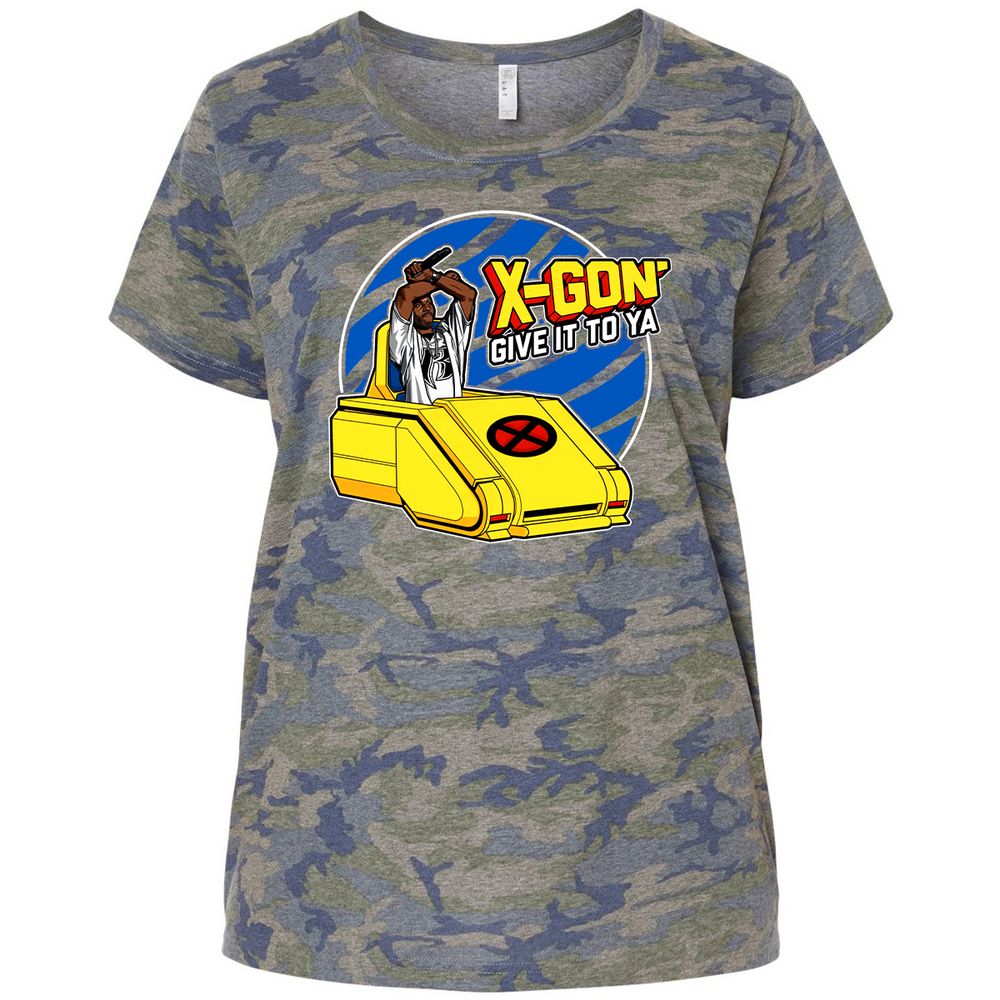 Ladies Curvy Jersey - D4K1A834 - Vintage Camo - 5