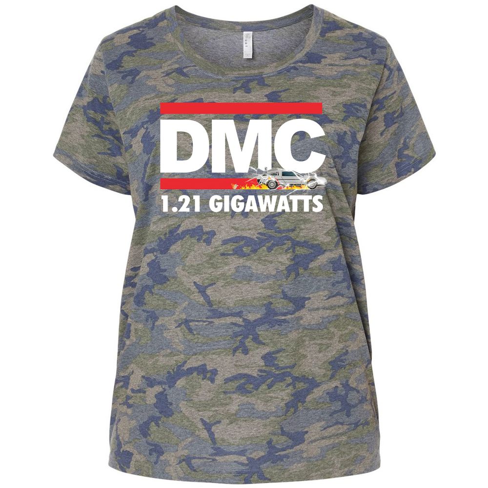 Ladies Curvy Jersey - 4ZXC7X2M - Vintage Camo - 5