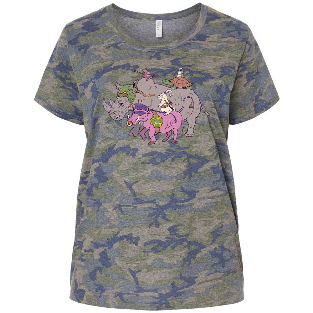 Ladies Curvy Jersey - N94AR623 - Vintage Camo - 5