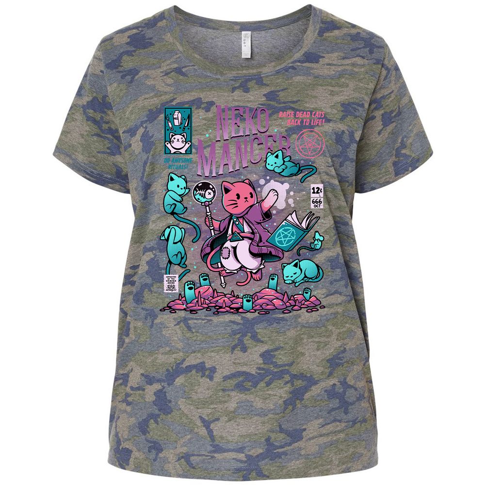 Ladies Curvy Jersey - 5B8ZH5S3 - Vintage Camo - 5