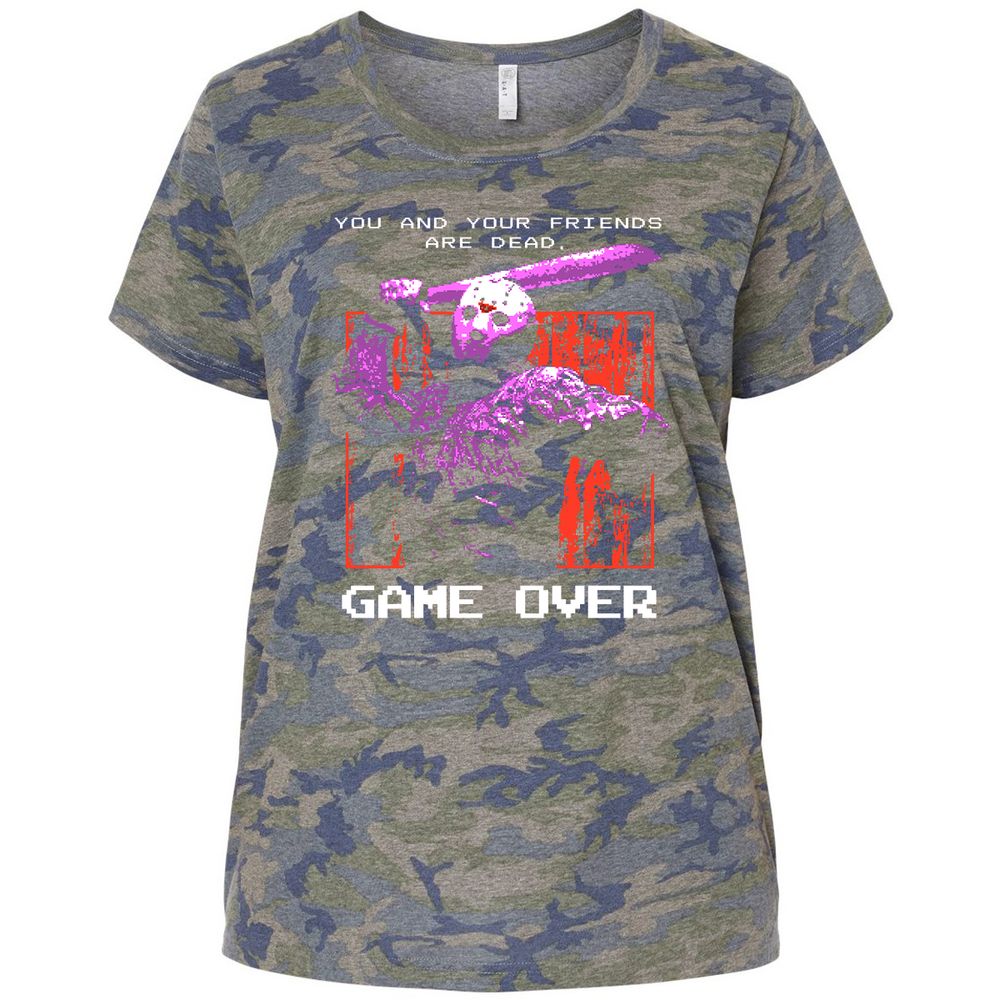 Ladies Curvy Jersey - PHDSN3LL - Vintage Camo - 5