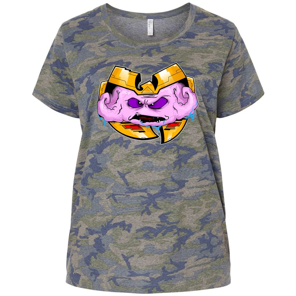 Ladies Curvy Jersey - W1TSFYDZ - Vintage Camo - 5