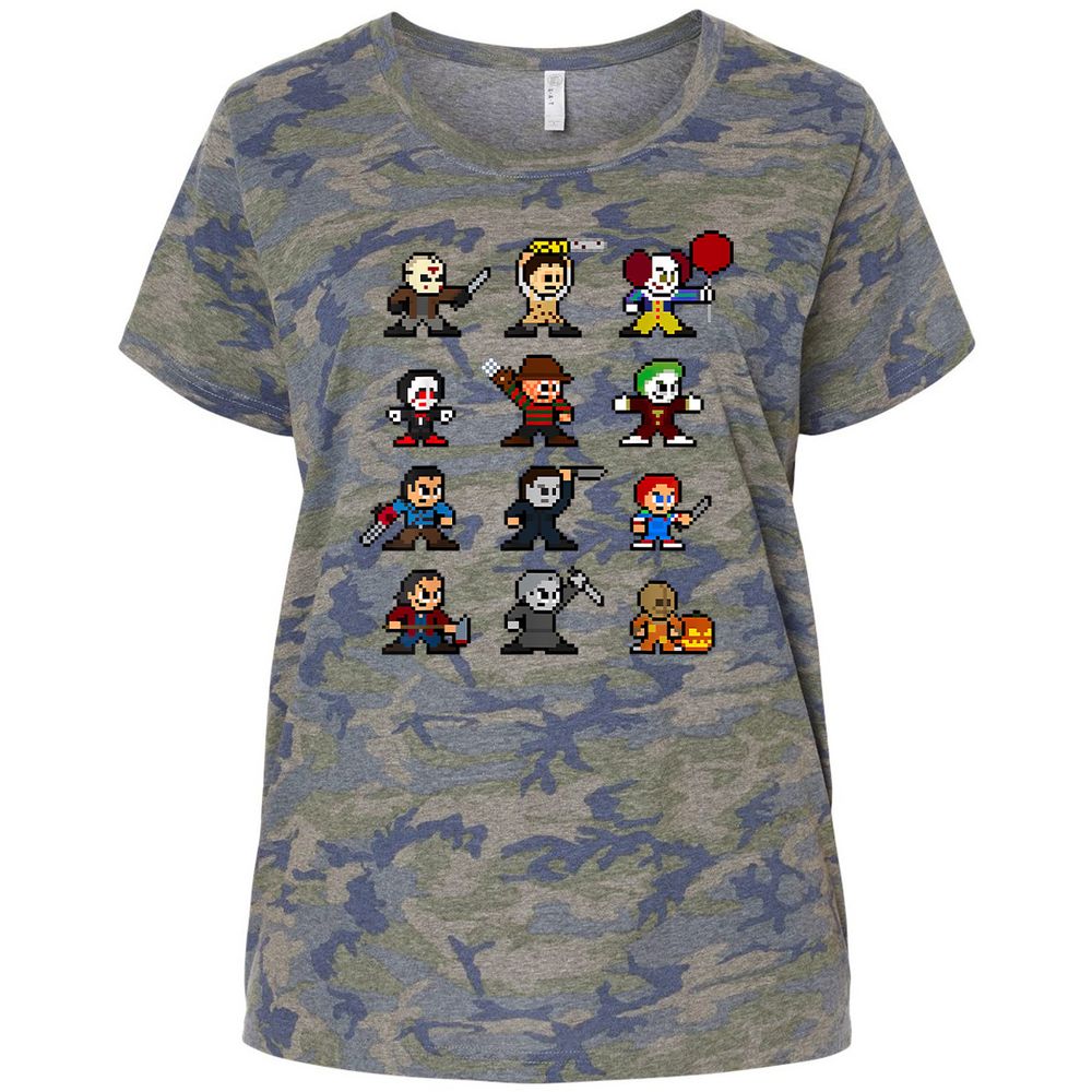 Ladies Curvy Jersey - AZ69LCJ4 - Vintage Camo - 5