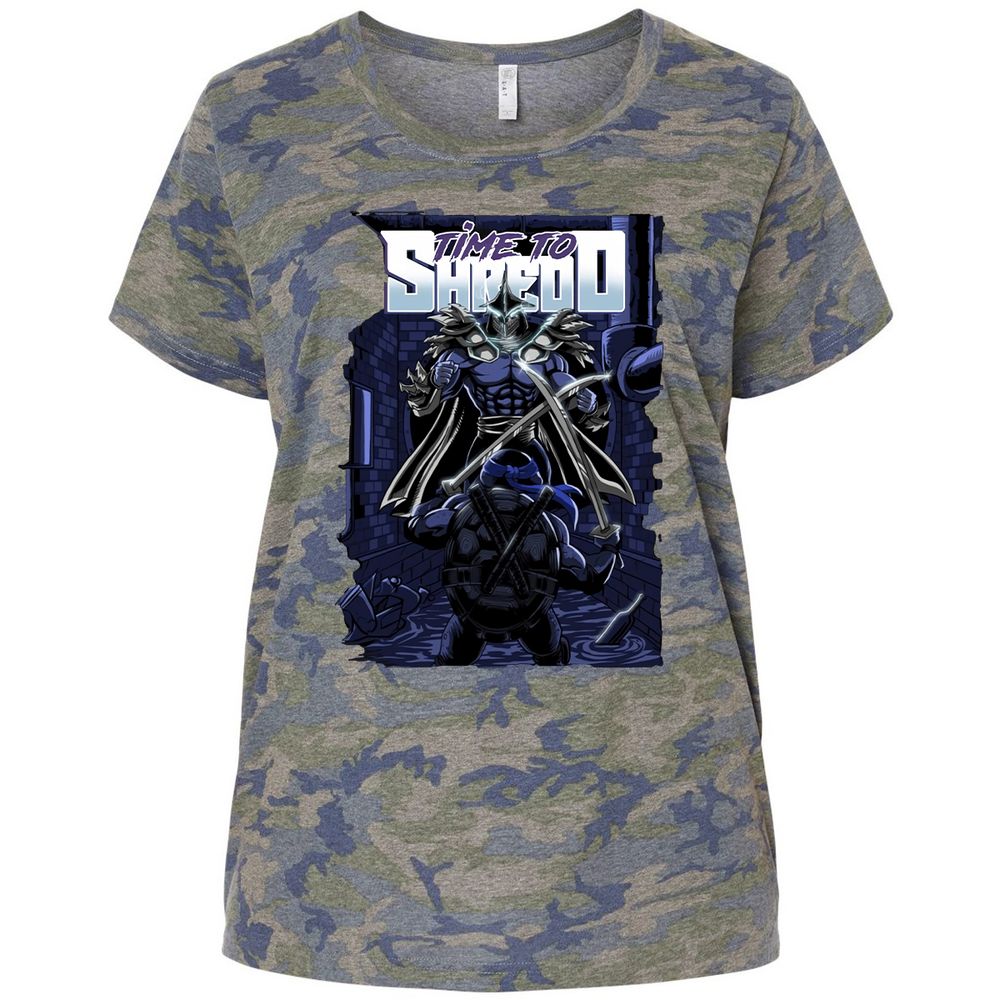 Ladies Curvy Jersey - BPZP8AUV - Vintage Camo - 5
