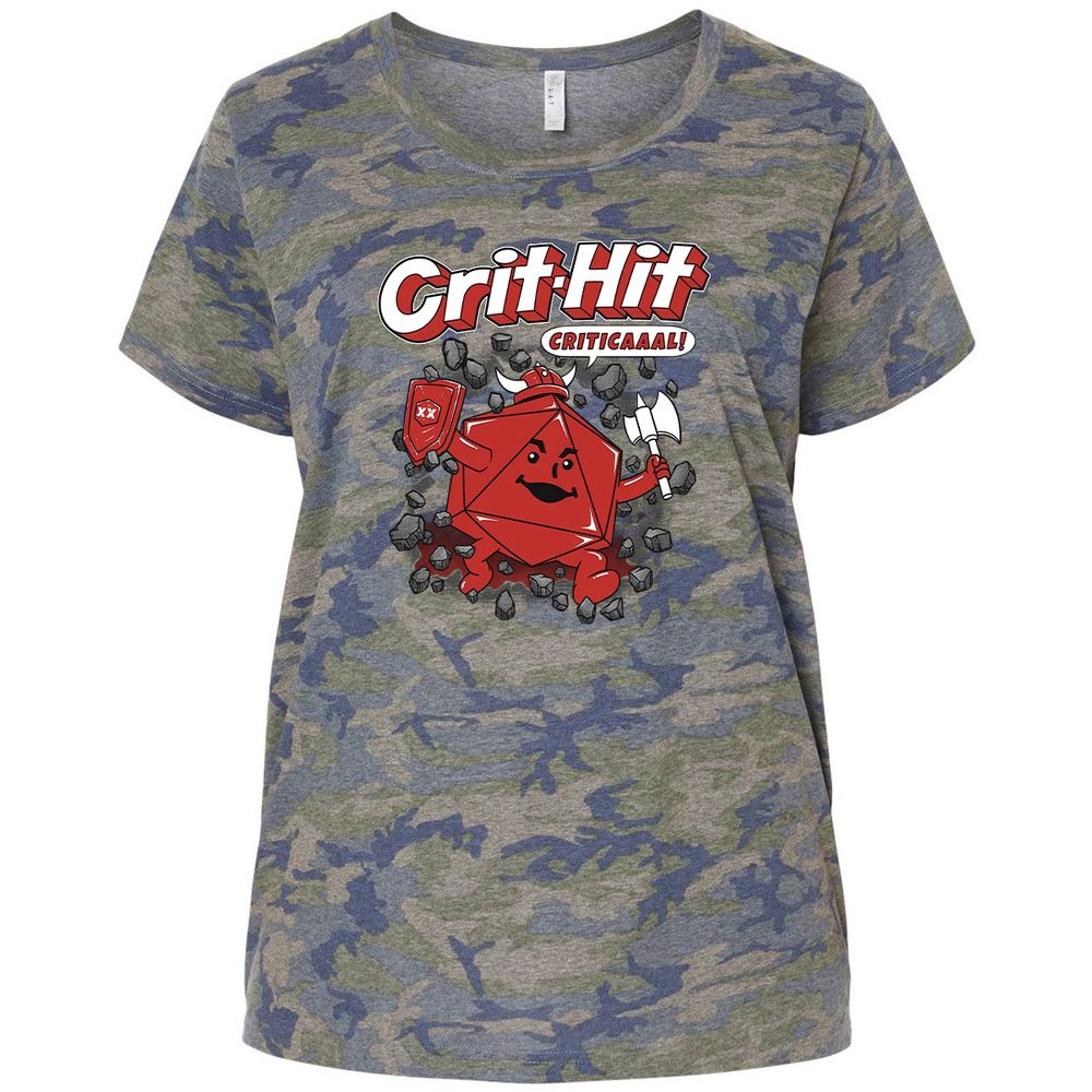 Ladies Curvy Jersey - HXNFBHJV - Vintage Camo - 5