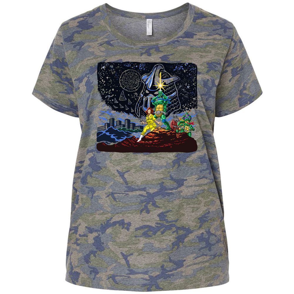 Ladies Curvy Jersey - AREZRQXX - Vintage Camo - 5