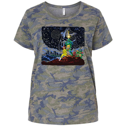 Ladies Curvy Jersey - AREZRQXX - Vintage Camo - 5