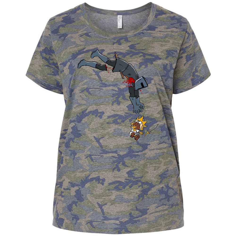Ladies Curvy Jersey - TDP1TWW4 - Vintage Camo - 5