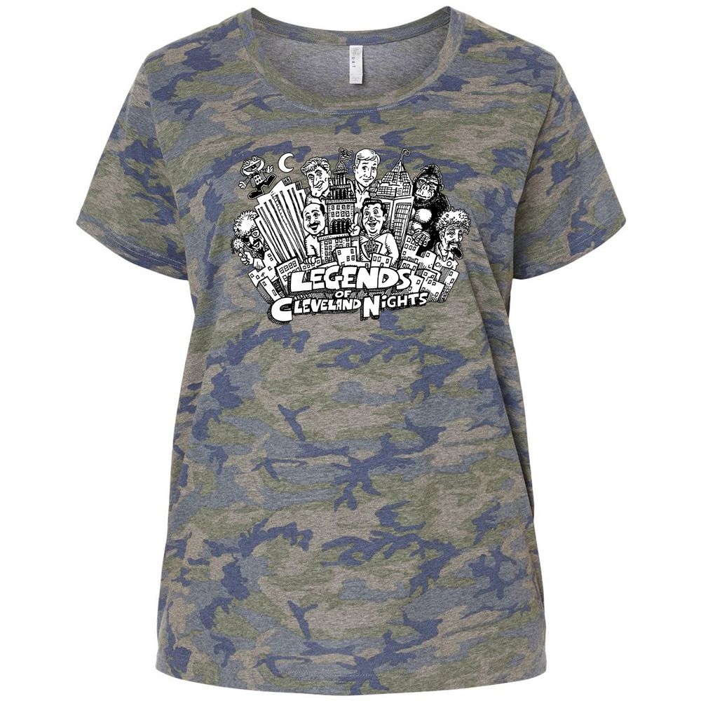 Ladies Curvy Jersey - 1JWQMDYA - Vintage Camo - 5