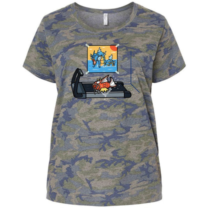 Ladies Curvy Jersey - XRCQ44G8 - Vintage Camo - 5