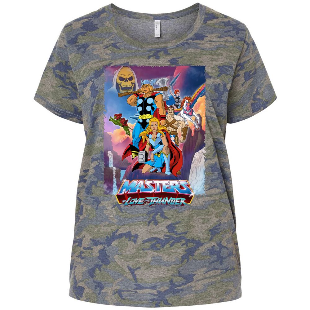 Ladies Curvy Jersey - 9GNTB4T1 - Vintage Camo - 5