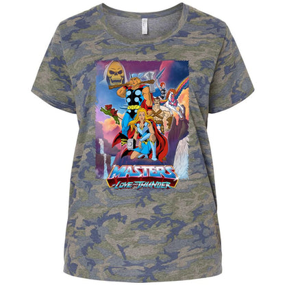 Ladies Curvy Jersey - 9GNTB4T1 - Vintage Camo - 5