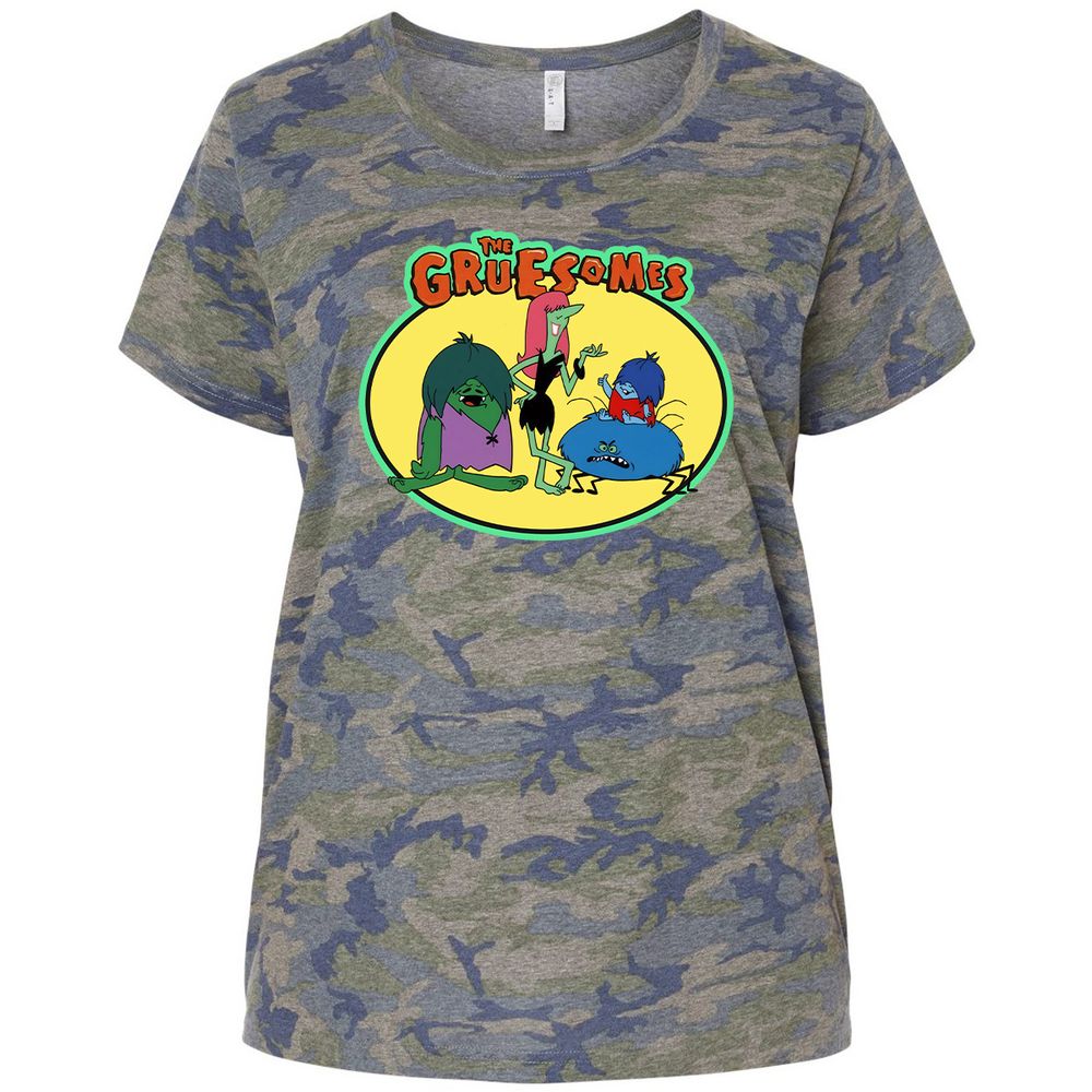 Ladies Curvy Jersey - LCPYVXYT - Vintage Camo - 5