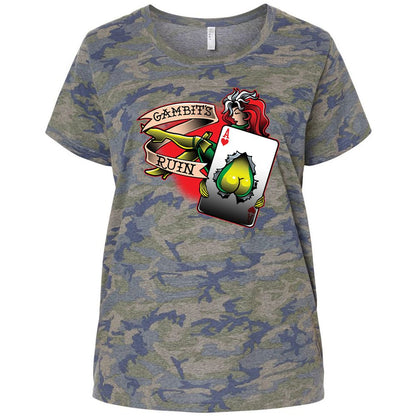 Ladies Curvy Jersey - WYU748Q3 - Vintage Camo - 5